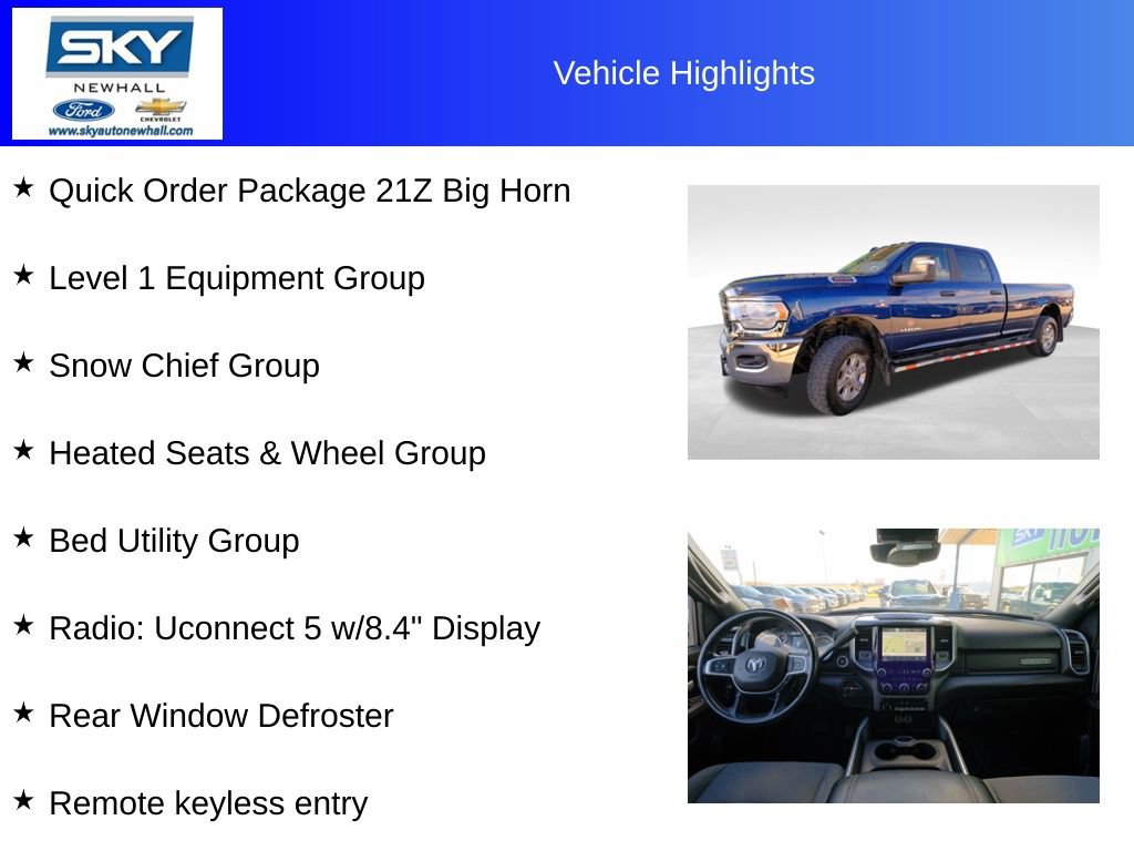 Used 2024 RAM 3500 Big Horn w/ Bed Utility Group image 12