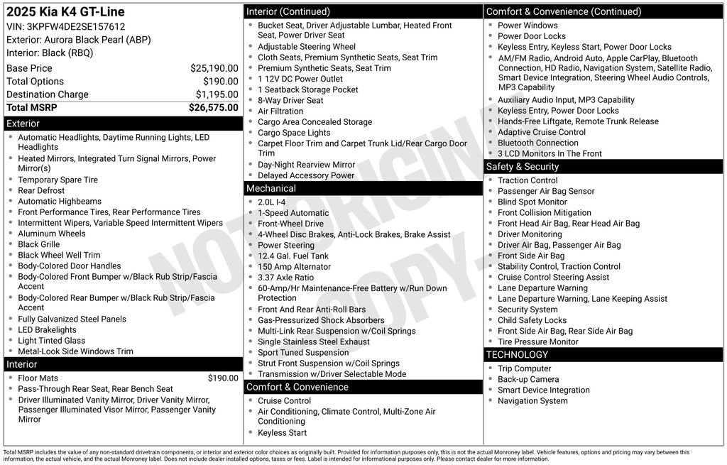 Used 2025 Kia K4 GT-Line FWD image 19