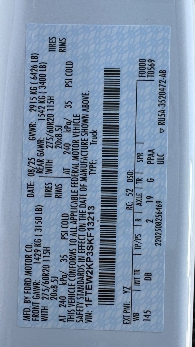 New 2025 Ford F150 STX w/ Equipment Group 200A image 13