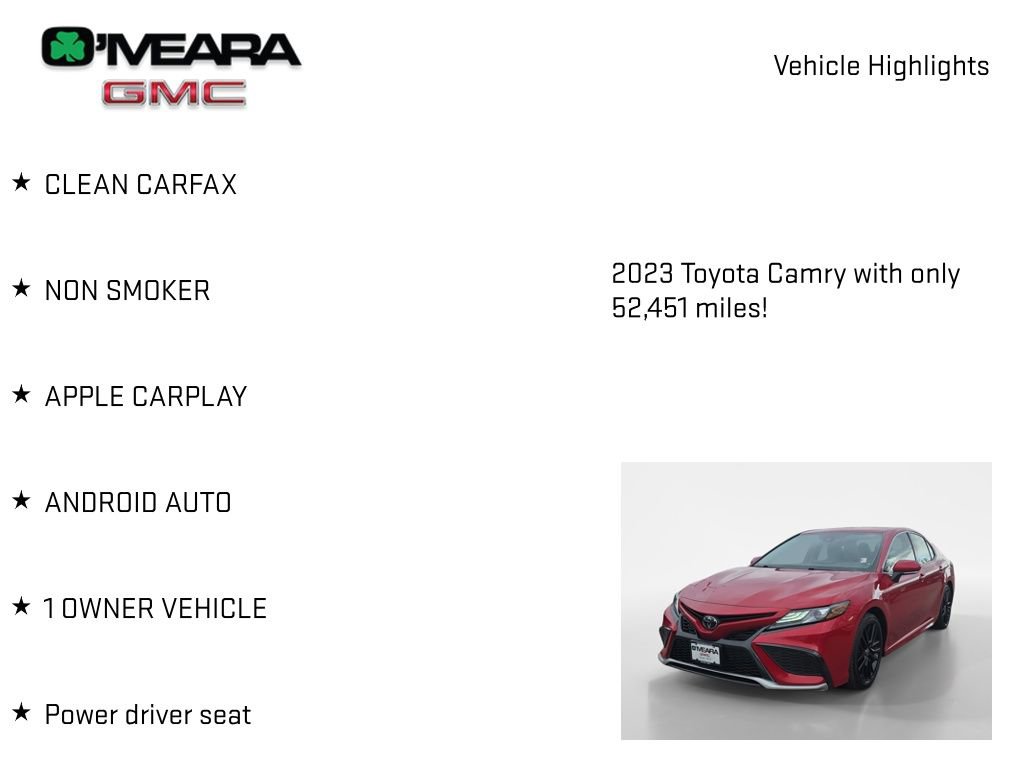 Used 2023 Toyota Camry XSE image 7