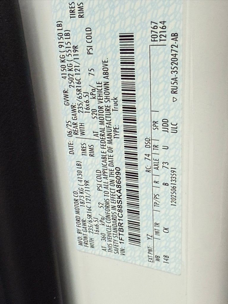 New 2025 Ford Transit 250 148 Medium Roof w/ Load Area Protection Package image 37