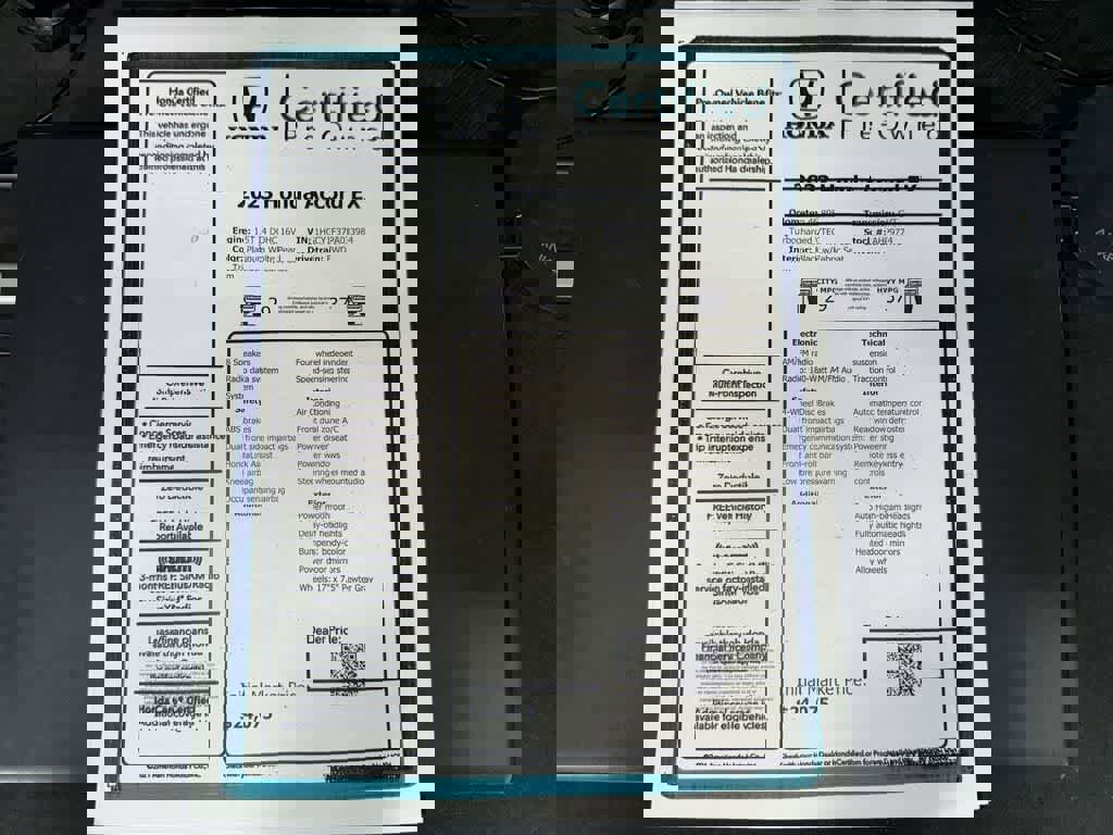 Certified 2023 Honda Accord EX image 13