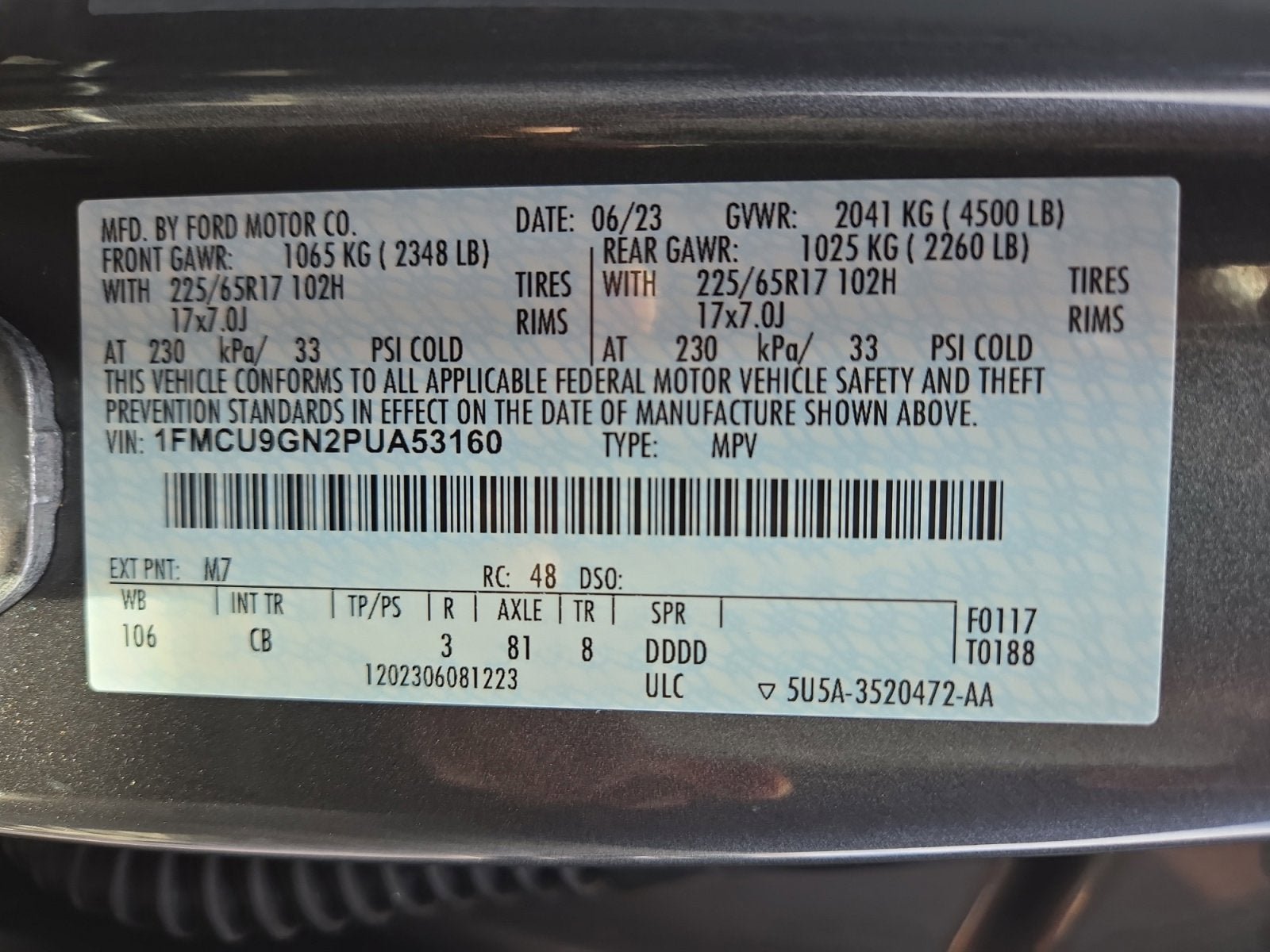 Used 2023 Ford Escape Active AWD/4WD image 27