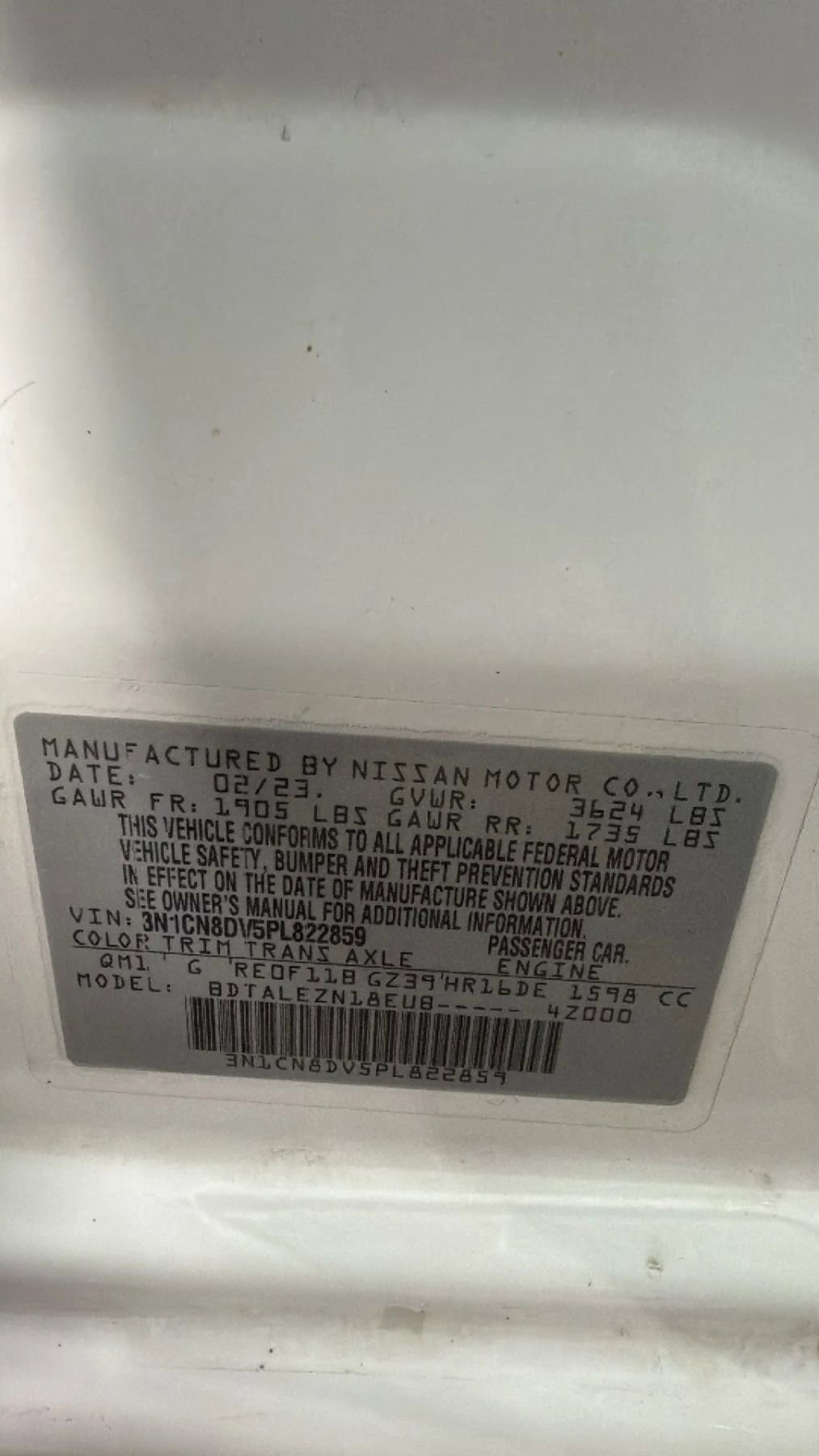 Used 2023 Nissan Versa S FWD image 28