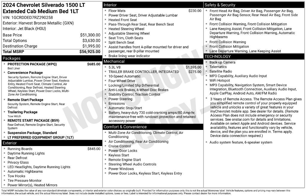 Used 2024 Chevrolet Silverado 1500 LT w/ Protection Package AWD/4WD image 5