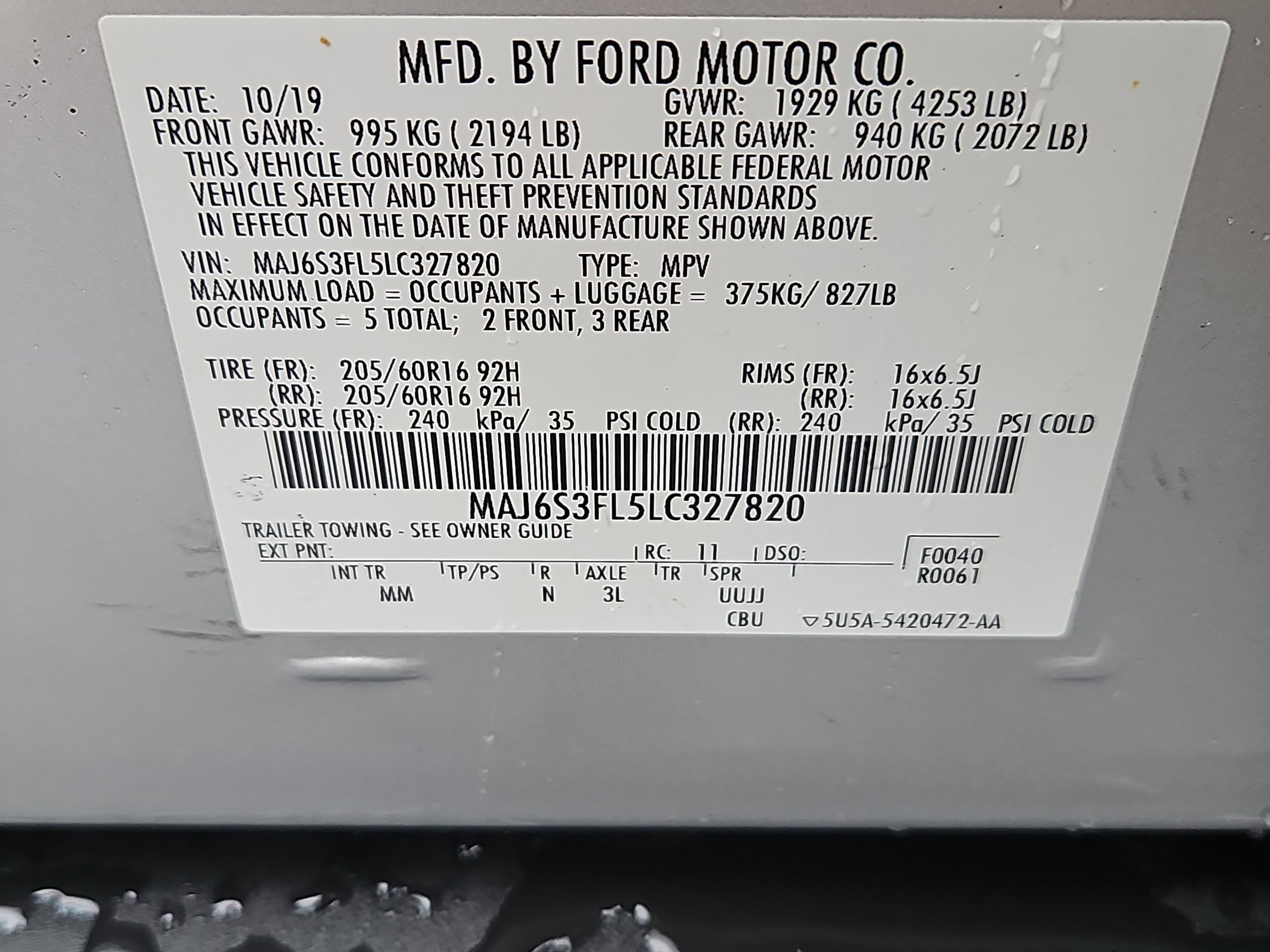 Used 2020 Ford EcoSport S image 7