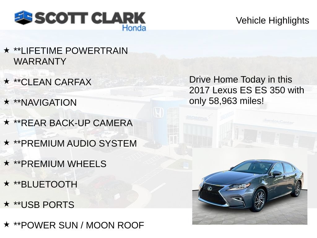 Used 2017 Lexus ES 350 w/ Luxury Package FWD image 12
