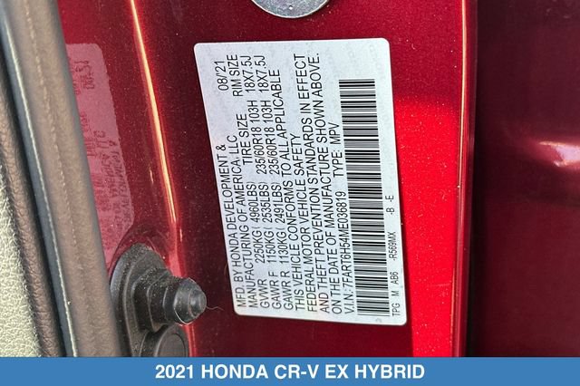Certified 2021 Honda CR-V EX image 31