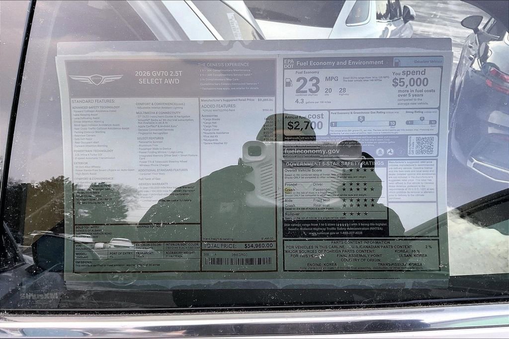 New 2026 Genesis GV70 2.5T Select image 13