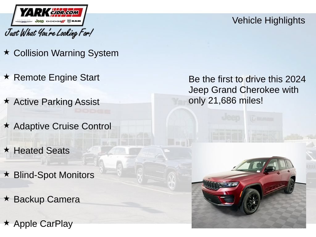 Certified 2024 Jeep Grand Cherokee Altitude AWD/4WD image 13