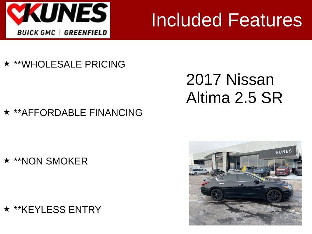 Used 2017 Nissan Altima 2.5 SR w/ Midnight Edition Package image 3