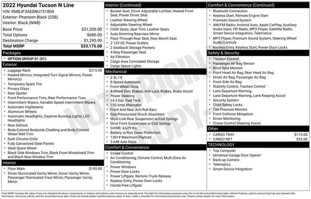 Used 2022 Hyundai Tucson N Line image 42