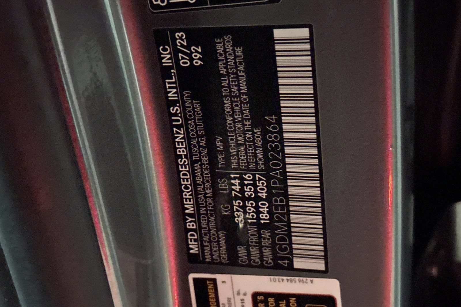 Certified 2023 Mercedes-Benz EQS 450+ 4MATIC SUV image 44