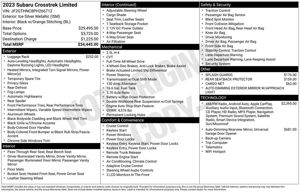 Used 2023 Subaru Crosstrek 2.5i Limited image 15
