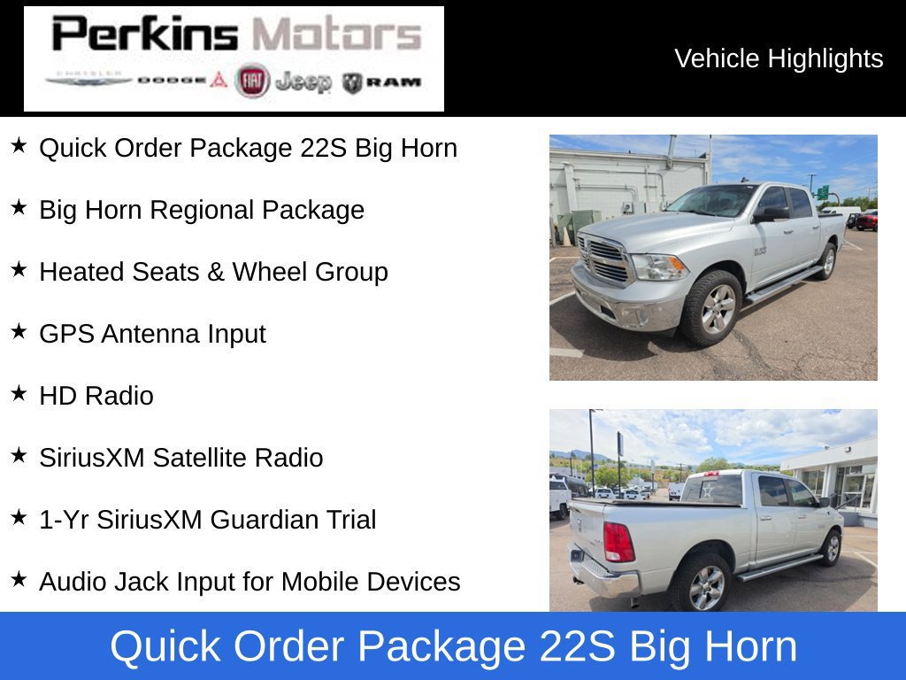 Used 2018 RAM 1500 Big Horn AWD/4WD image 2