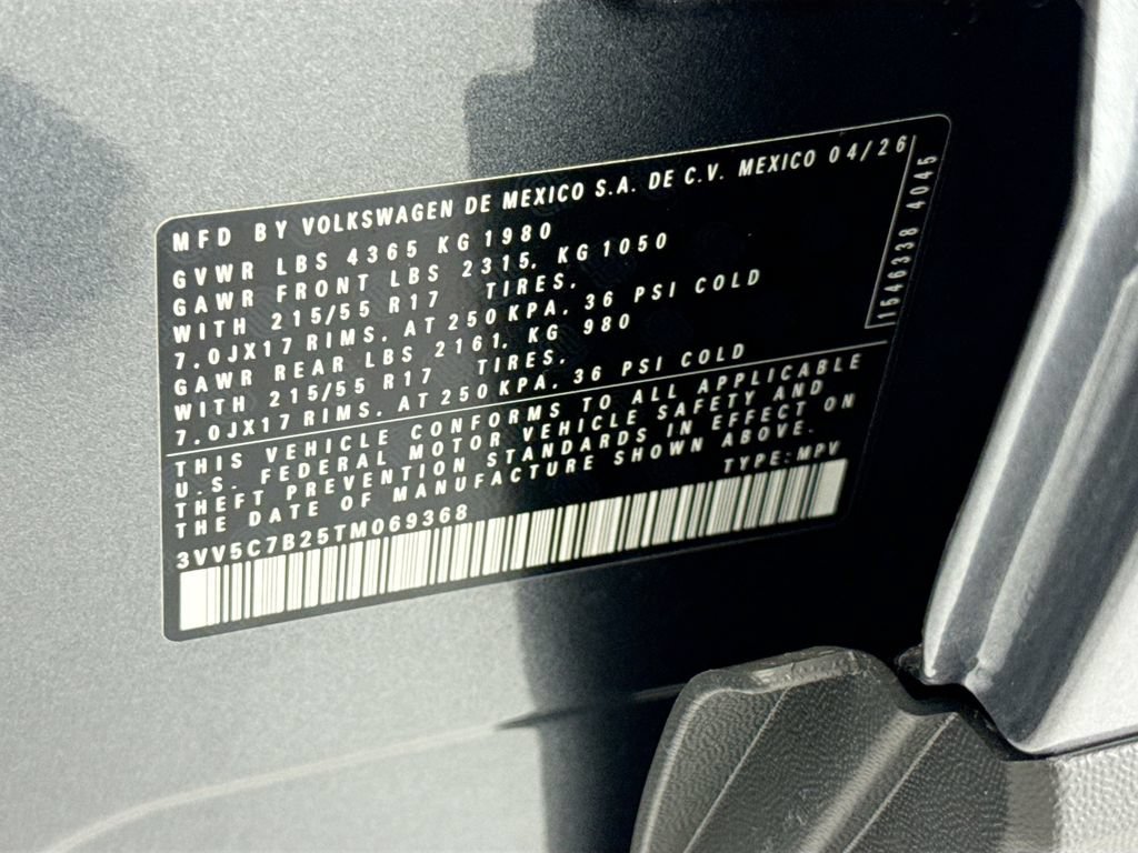 New 2026 Volkswagen Taos S FWD image 33