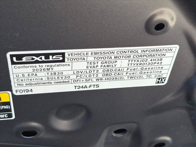 Certified 2026 Lexus NX 350 AWD w/ Accessory Package (2T) image 23