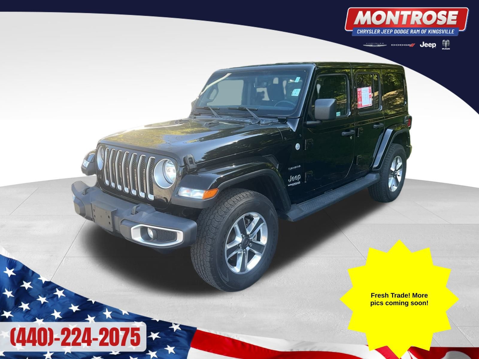 Used 2021 Jeep Wrangler Unlimited Sahara w/ Uconnect 4C Nav & Sound Group