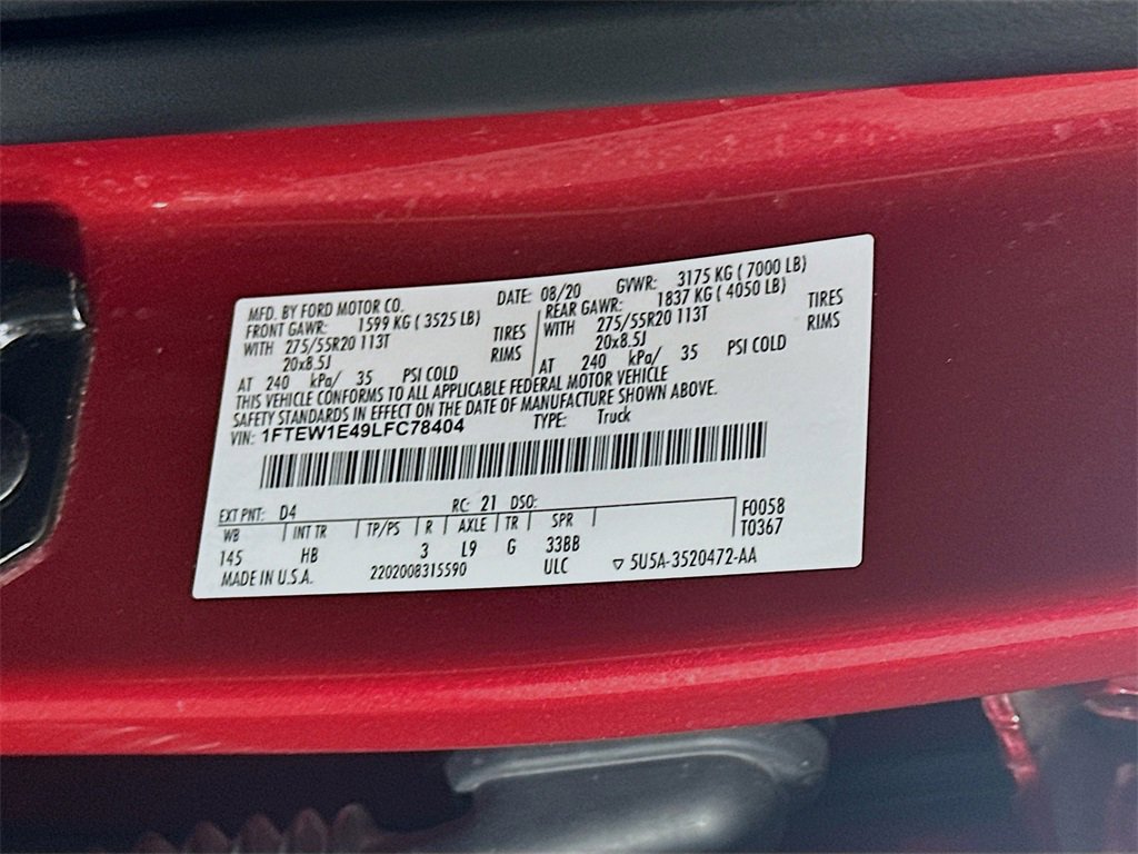 Used 2020 Ford F150 Lariat w/ Equipment Group 502A Luxury image 36