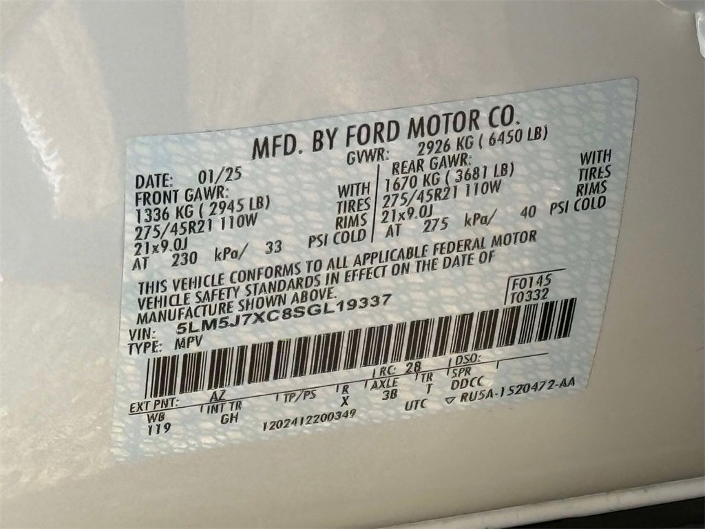 Used 2025 Lincoln Aviator Reserve image 37