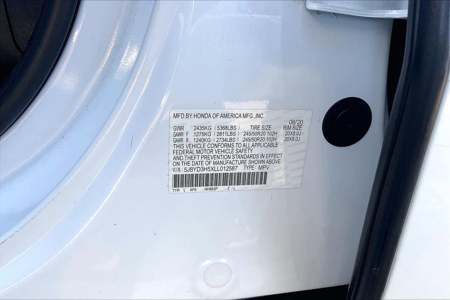 Used 2020 Acura MDX FWD w/ Technology Package image 33