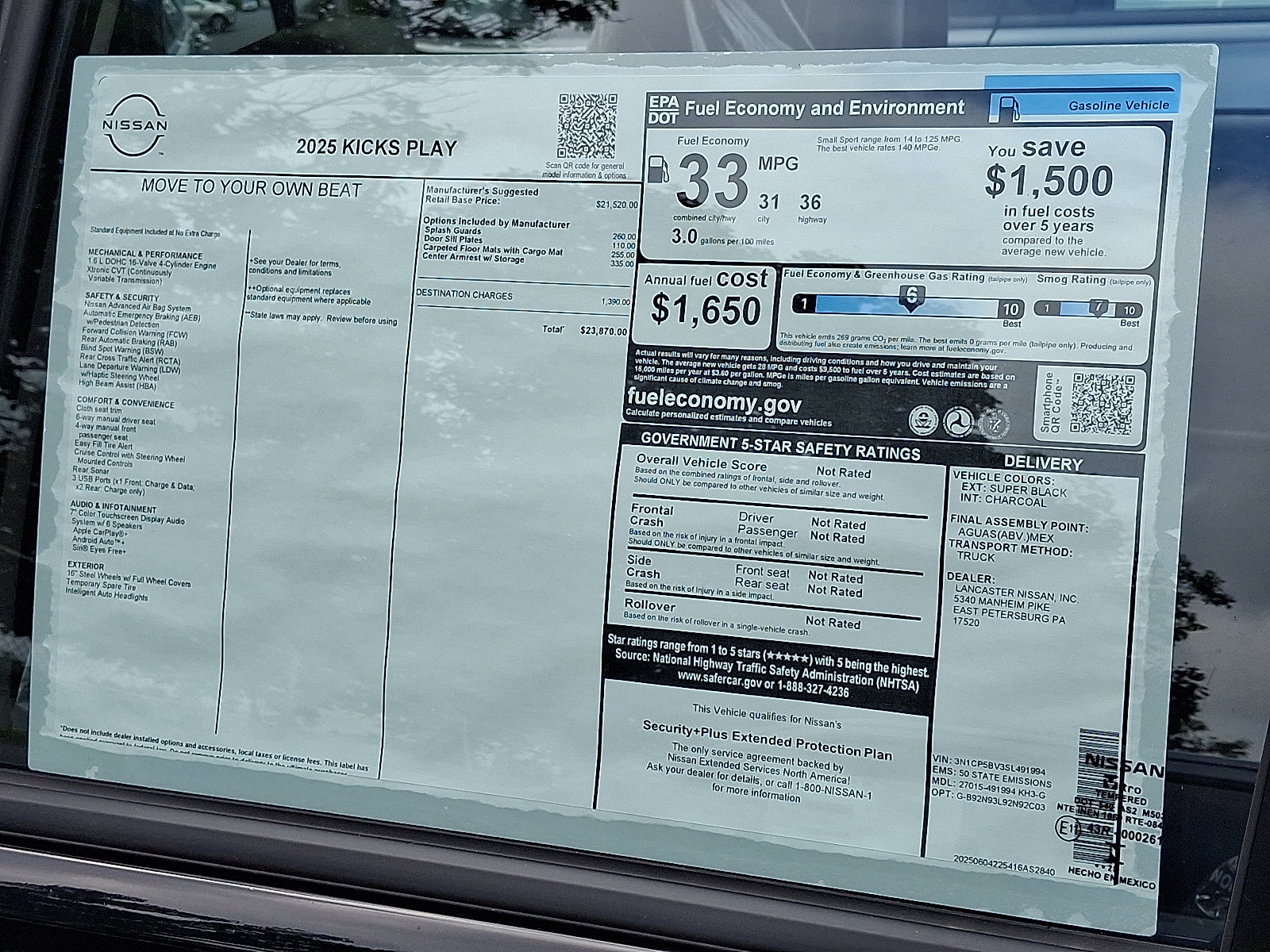 New 2025 Nissan Kicks Play S image 6