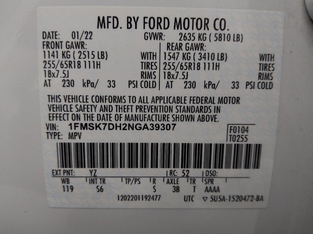 Used 2022 Ford Explorer XLT w/ Equipment Group 202A image 33