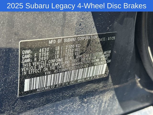 Used 2025 Subaru Legacy Premium AWD/4WD image 19