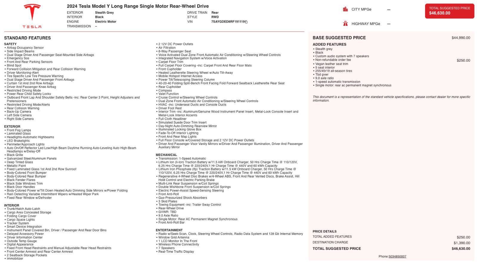 Used 2024 Tesla Model Y Long Range image 5