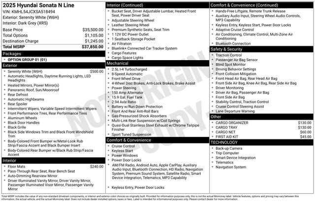 Used 2025 Hyundai Sonata N Line image 64