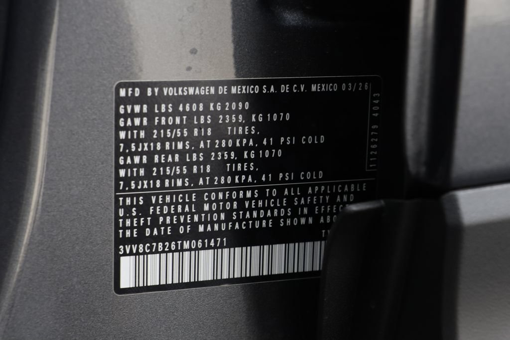 New 2026 Volkswagen Taos S AWD/4WD image 25