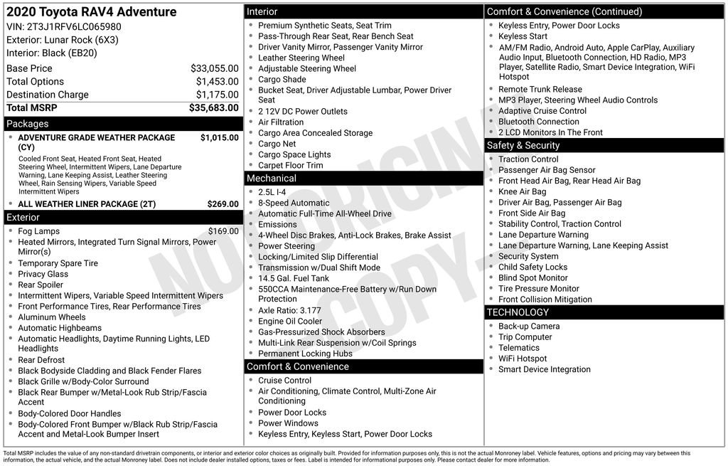 Used 2020 Toyota RAV4 Adventure image 47