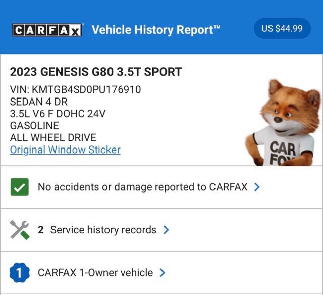 Used 2023 Genesis G80 3.5T Sport image 3