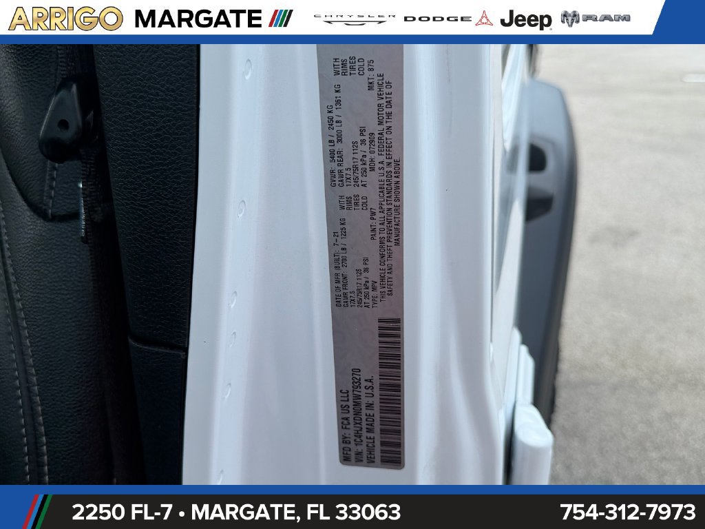 Certified 2021 Jeep Wrangler Unlimited Sport AWD/4WD image 21