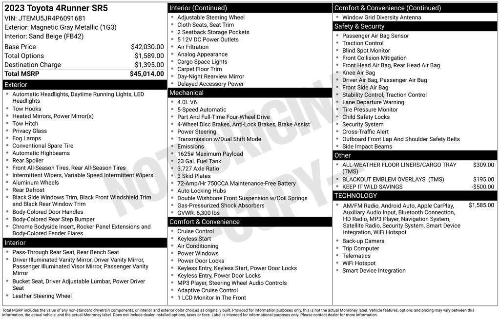 Used 2023 Toyota 4Runner SR5 image 23