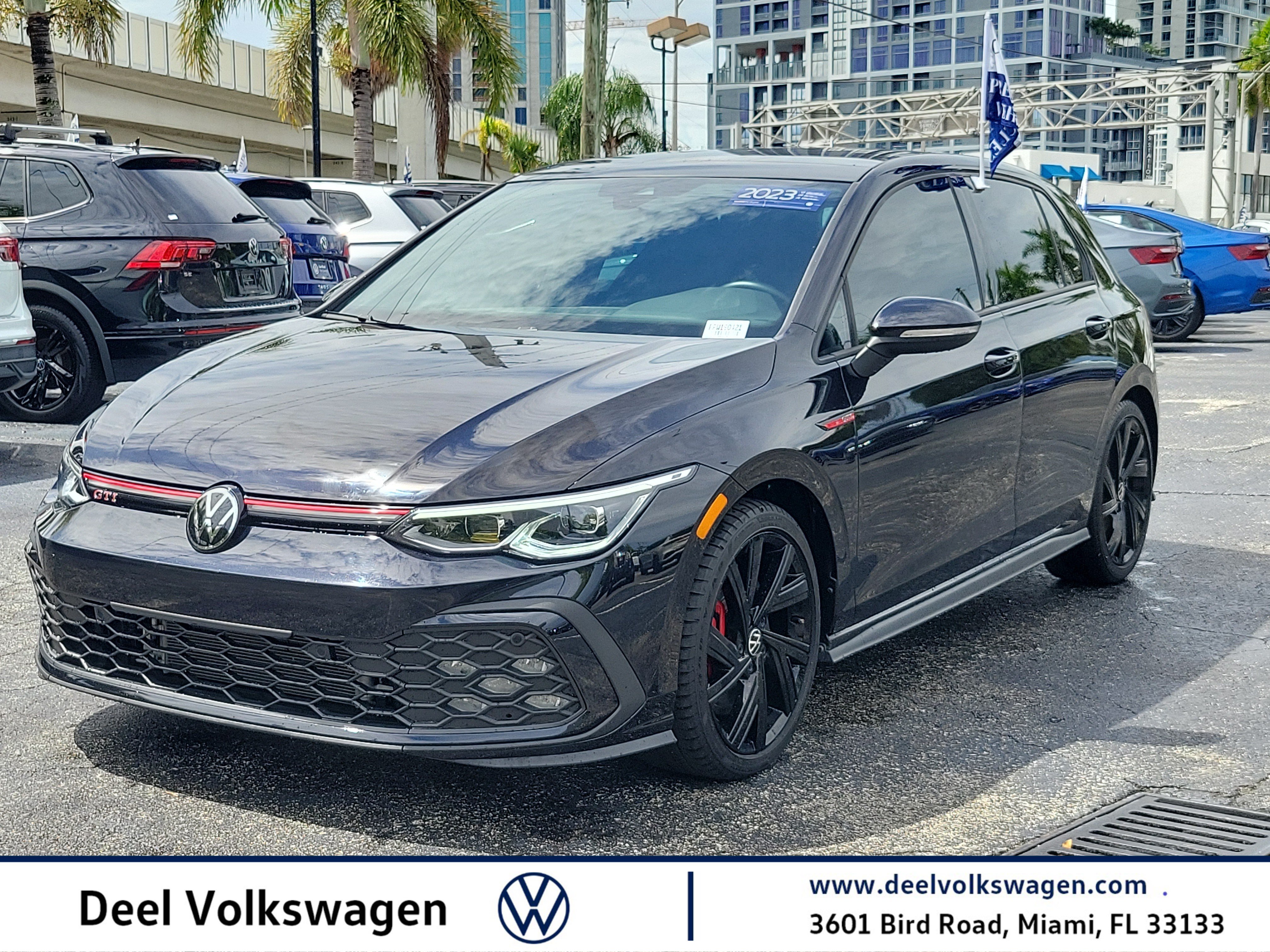Certified 2023 Volkswagen GTI SE w/ Black Wheel Package