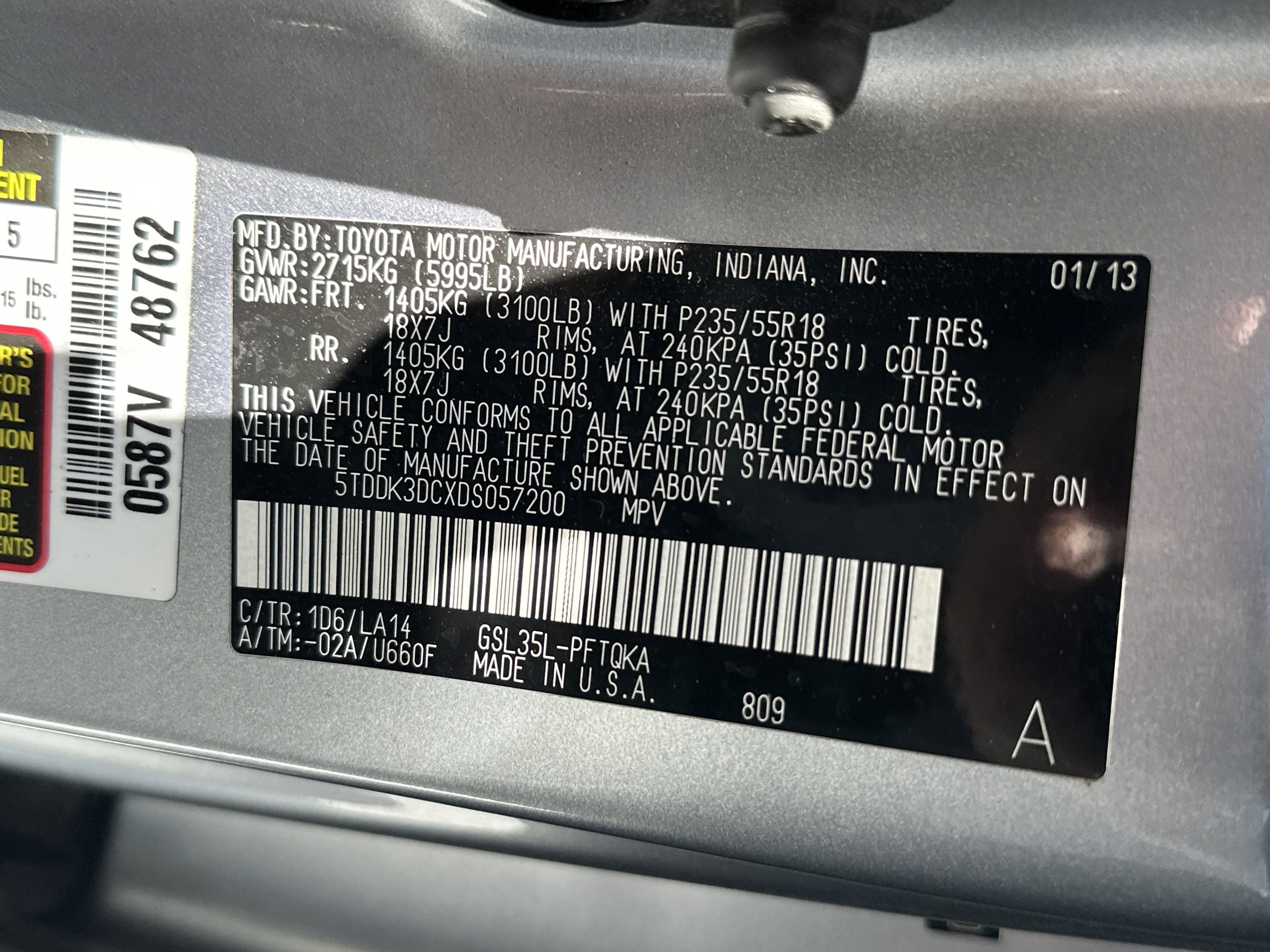Used 2013 Toyota Sienna Limited w/ Premium Pkg AWD/4WD image 37