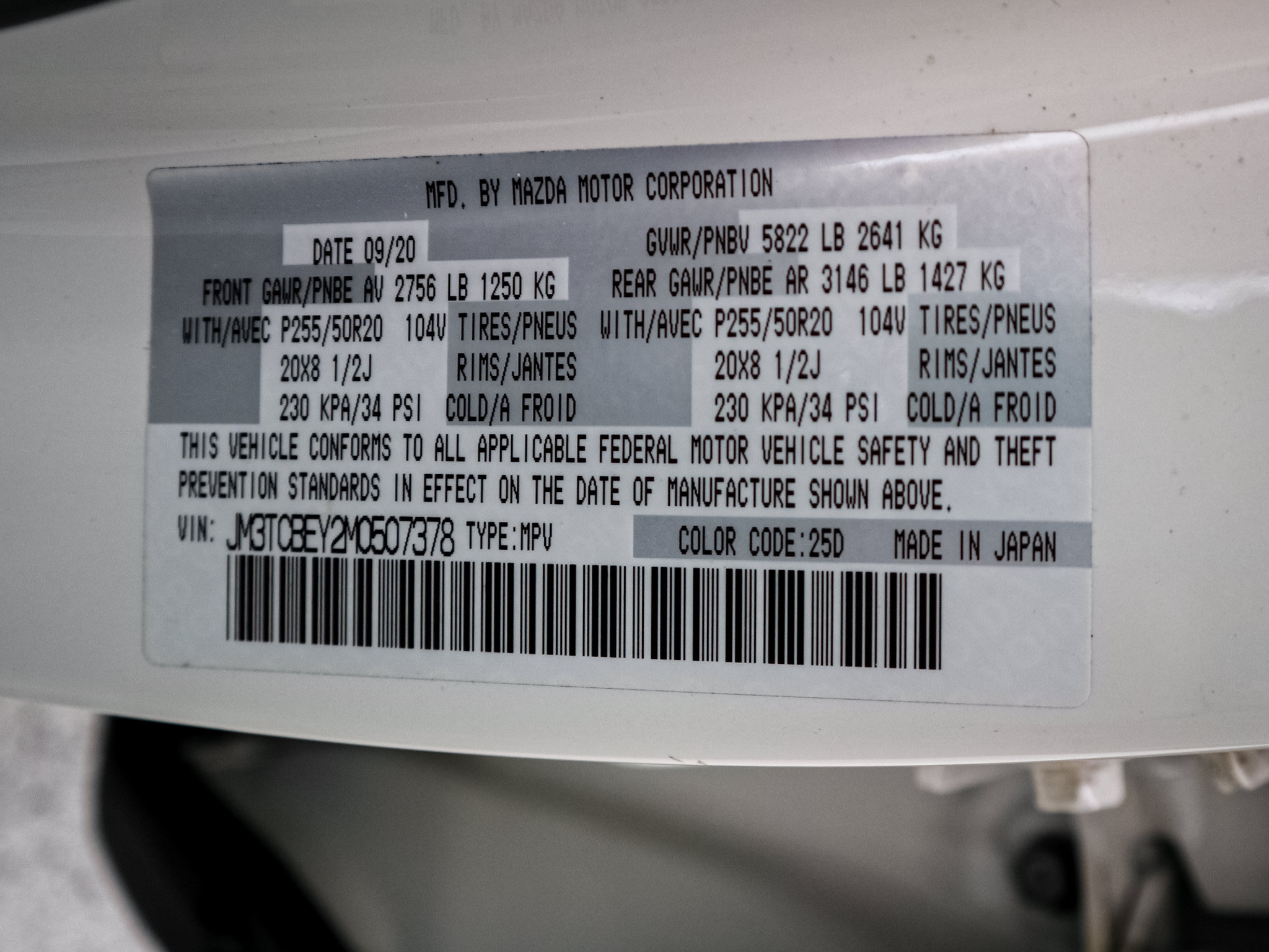 Used 2021 MAZDA CX-9 Signature AWD/4WD image 36