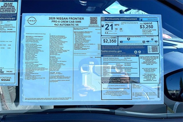 New 2026 Nissan Frontier Pro-X w/ Pro-X Convenience Package image 13
