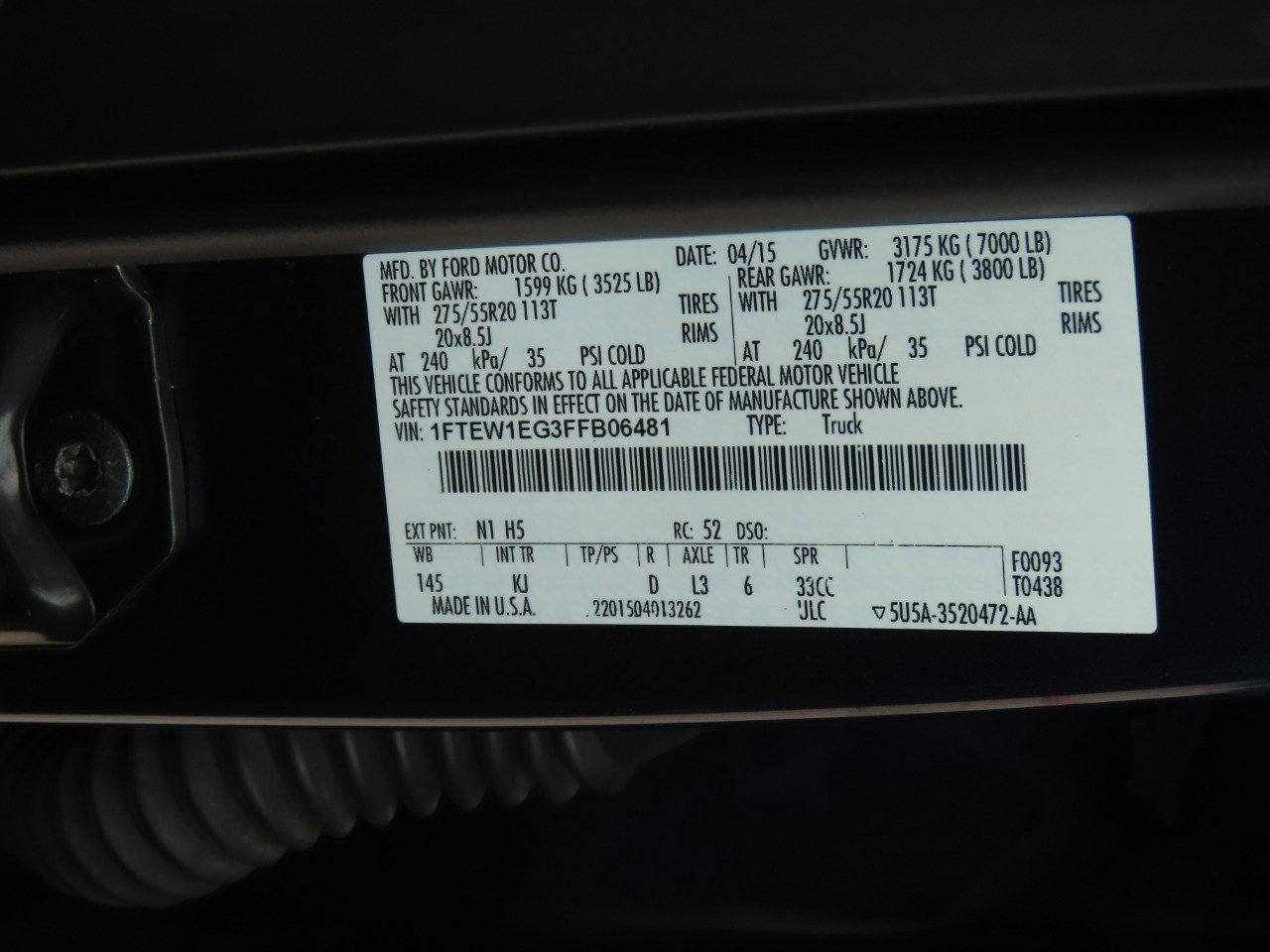 Used 2015 Ford F150 King Ranch w/ Equipment Group 601A Luxury AWD/4WD image 32