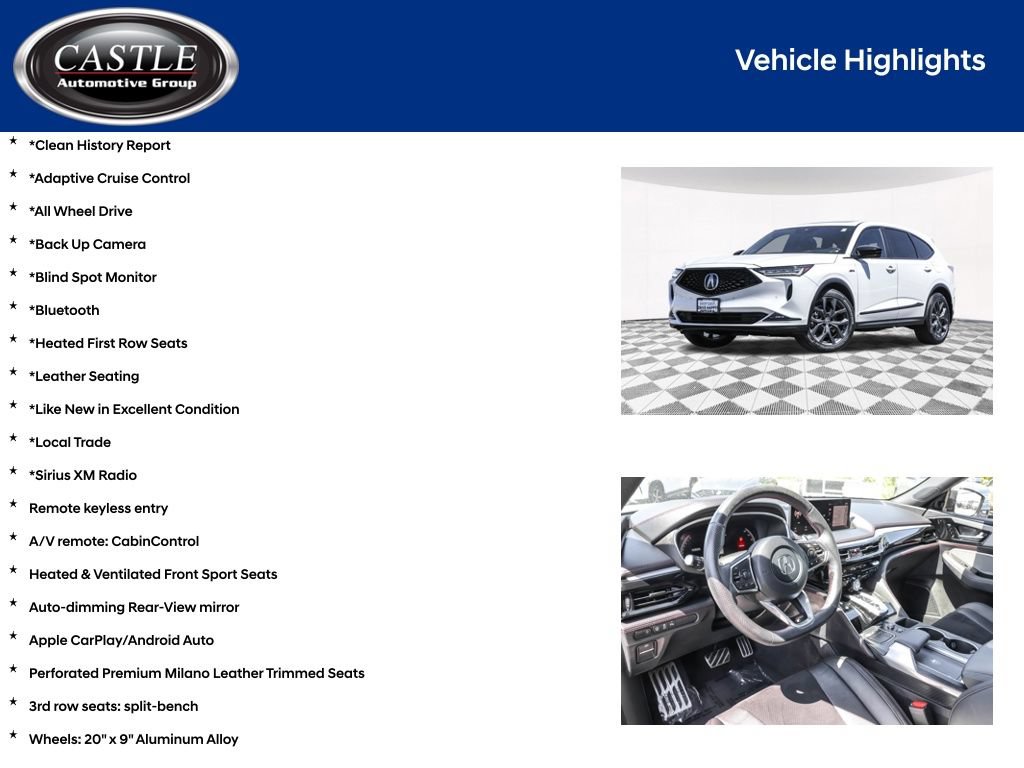 Used 2023 Acura MDX A-Spec AWD/4WD image 3