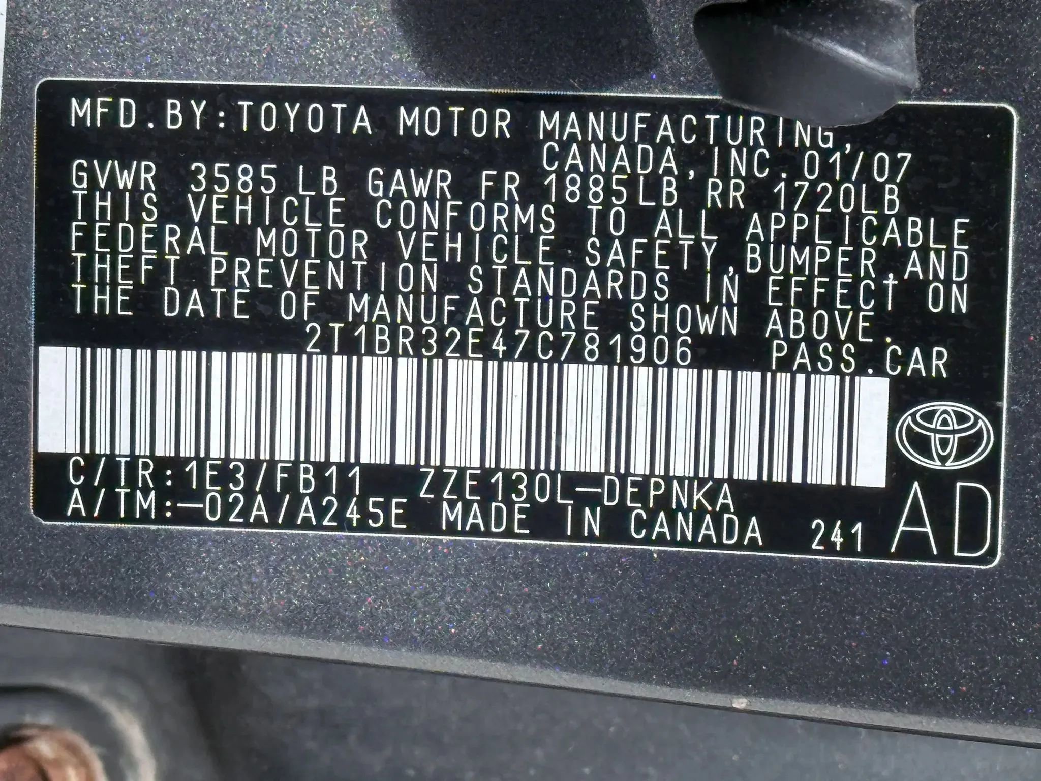 Used 2007 Toyota Corolla LE FWD image 30