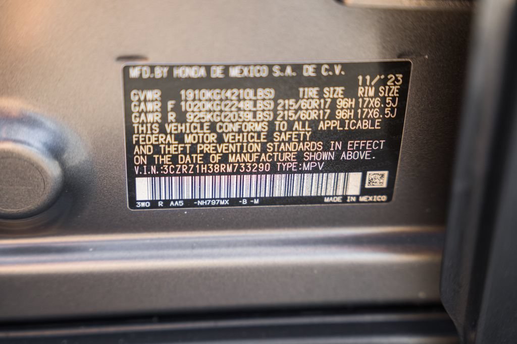 Certified 2024 Honda HR-V LX image 34