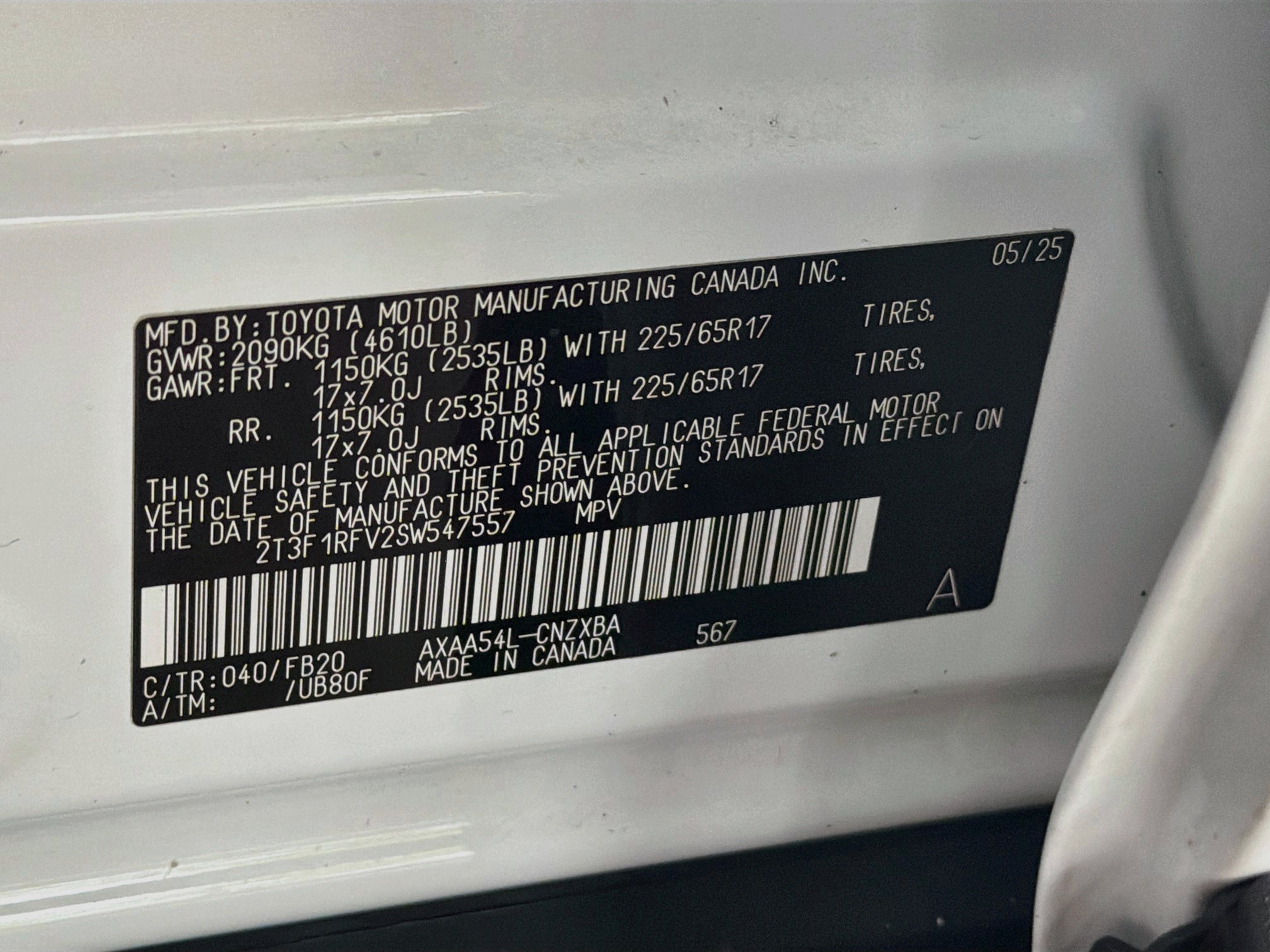 Used 2025 Toyota RAV4 LE AWD/4WD image 12