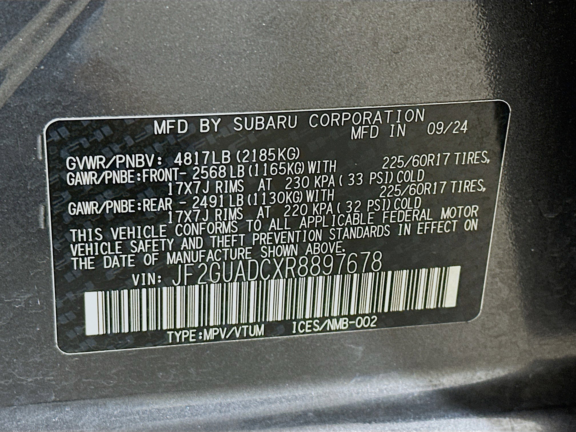 Used 2024 Subaru Crosstrek 2.0i Premium image 12