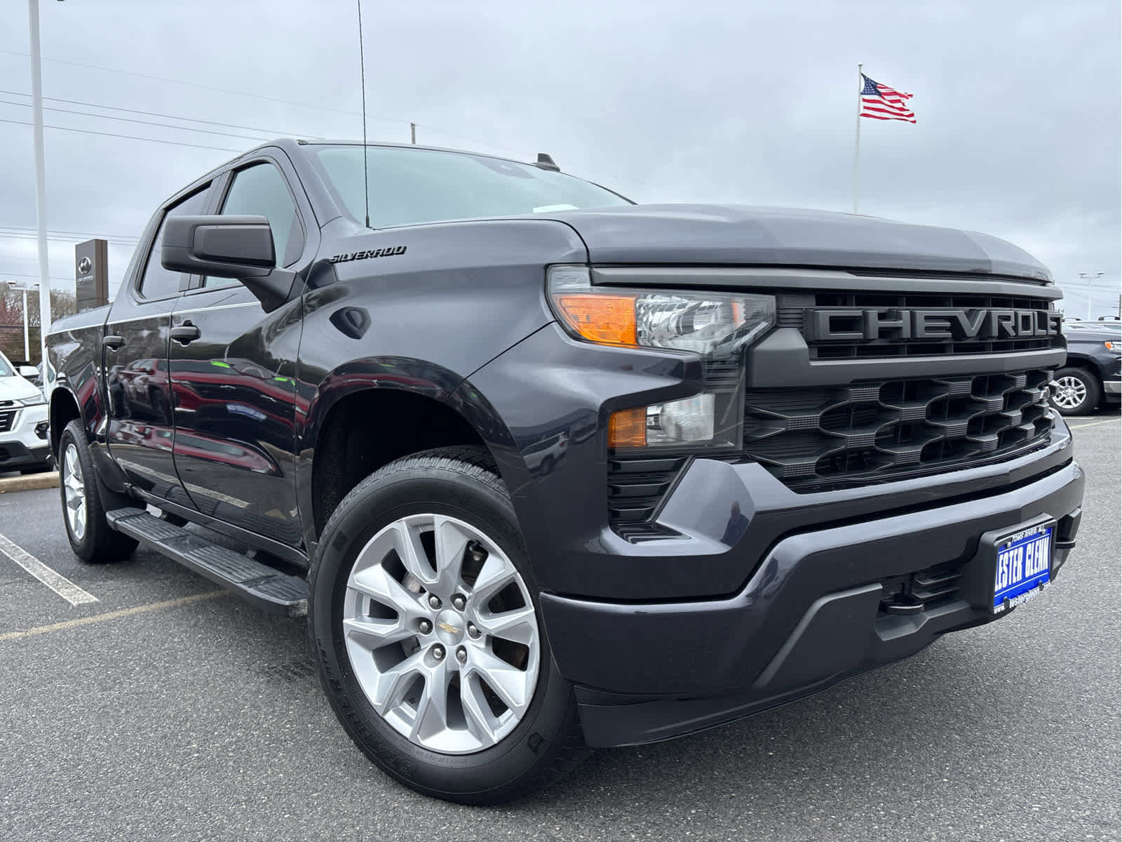 Certified 2022 Chevrolet Silverado 1500 Custom w/ LPO, Dark Essentials Package AWD/4WD image 3