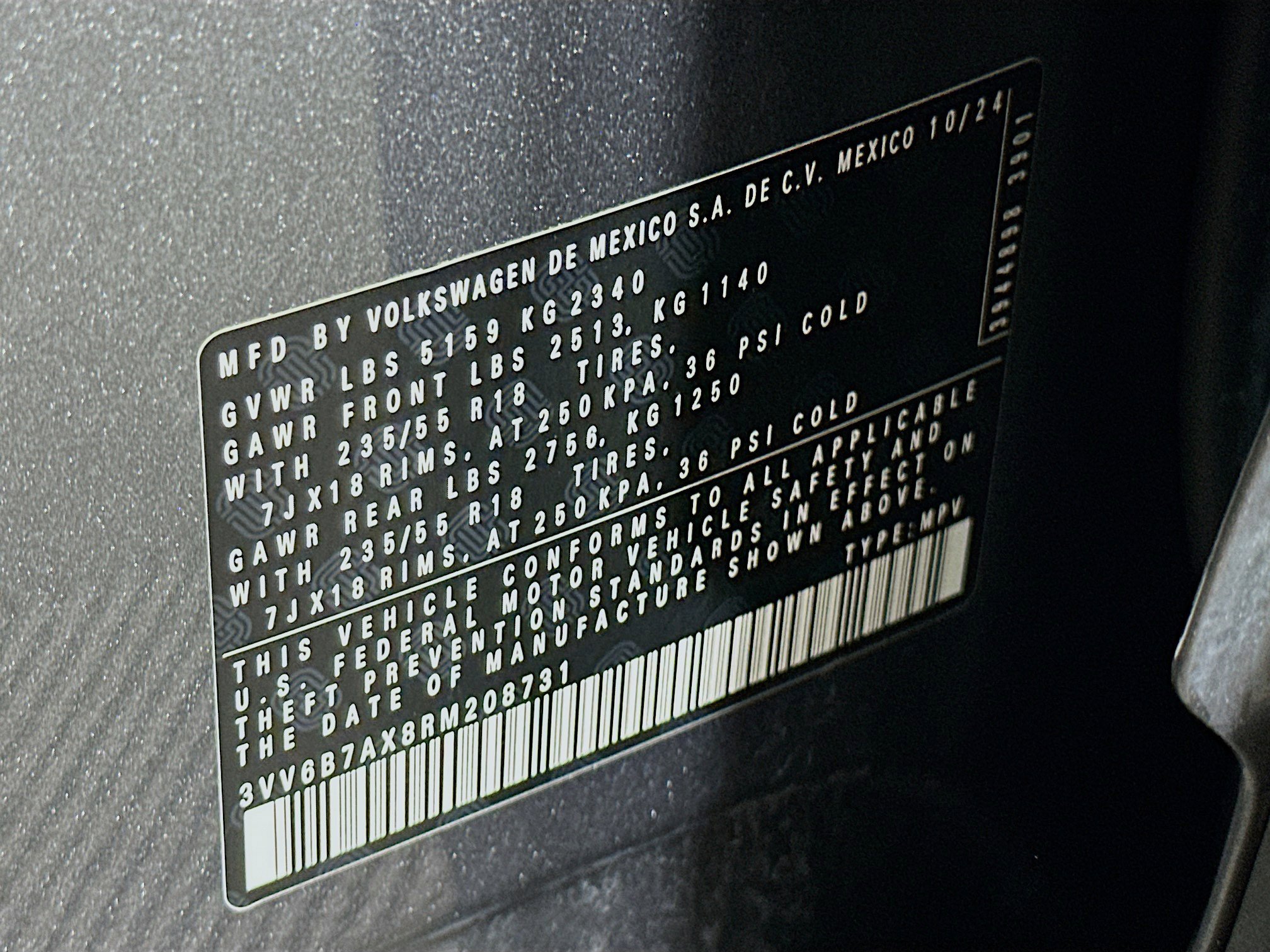 Used 2024 Volkswagen Tiguan Wolfsburg Edition image 12