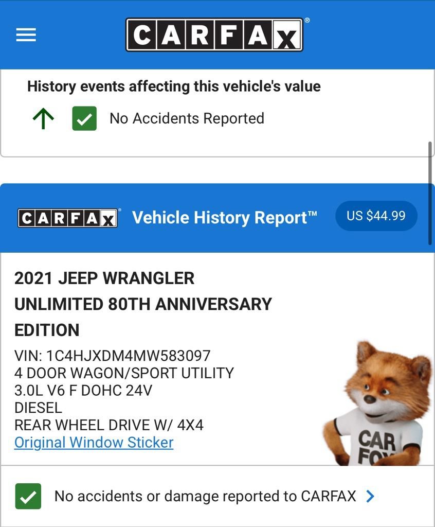 Used 2021 Jeep Wrangler Unlimited Sport AWD/4WD image 5