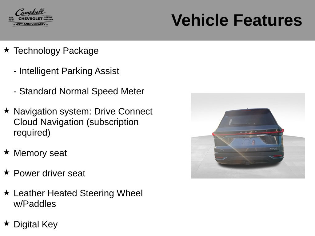Used 2024 Lexus TX 350 AWD w/ Technology Package image 10