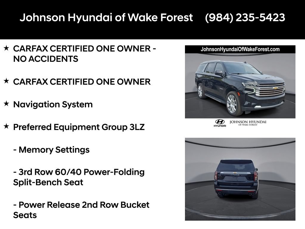 Used 2023 Chevrolet Tahoe High Country w/ Advanced Technology Package AWD/4WD image 6